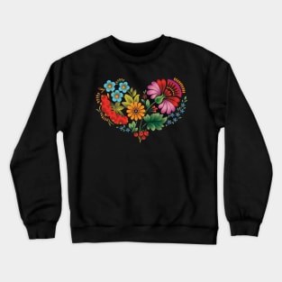 Floral heart Crewneck Sweatshirt